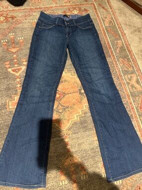 PAIGE Dark Blue Flare Jeans Low Rise - early 2000s